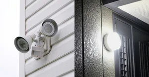 防犯ライトの設置例